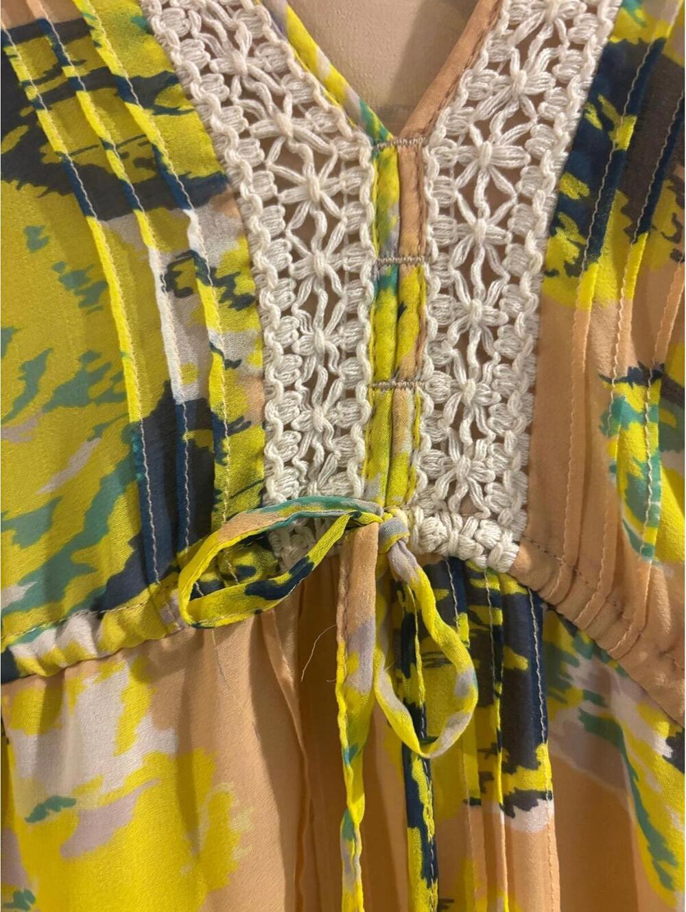 Sanctuary Clothing Boho Floral Dress | NWOT Flowy Bell Sleeve Tunic Mini Medium - Picture 3 of 5
